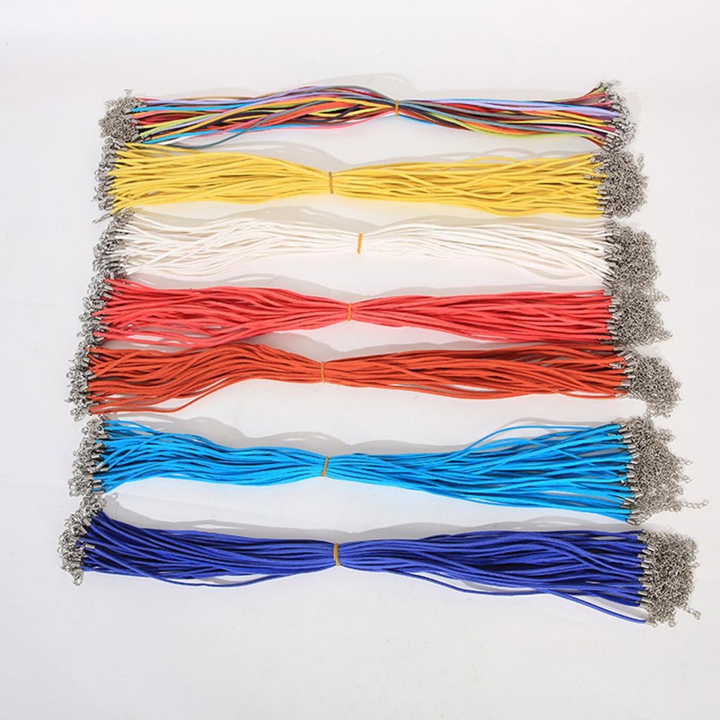 Handmade Velvets Rope DIY Adjustable Clasp Suedes Rope Lobster Clasp String Cord for Jewelry Crafts Making Easy to Use