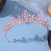Baroque Crystal Tiaras And Crowns For Women Bride Rhinestone Prom Diadem Bridal Wedding Hair Accessories Jewelry Crown Tiara