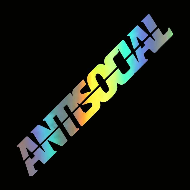 

LYKX Funny Motorcycle Sticker Antisocial Letter Car Stickers Vinyl Decal on Car Styling for Yamaha Suzuki 20CM X 3CM