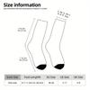 1 Pair Unisex Outdoor Sock Featuring Leopard Print Design,Mid-Calf Length,Machine Washable,Suitable for Outdoor Sport Enthusiast