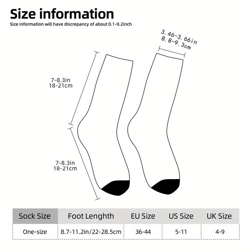 1 Pair Unisex Outdoor Sock Featuring Leopard Print Design,Mid-Calf Length,Machine Washable,Suitable for Outdoor Sport Enthusiast
