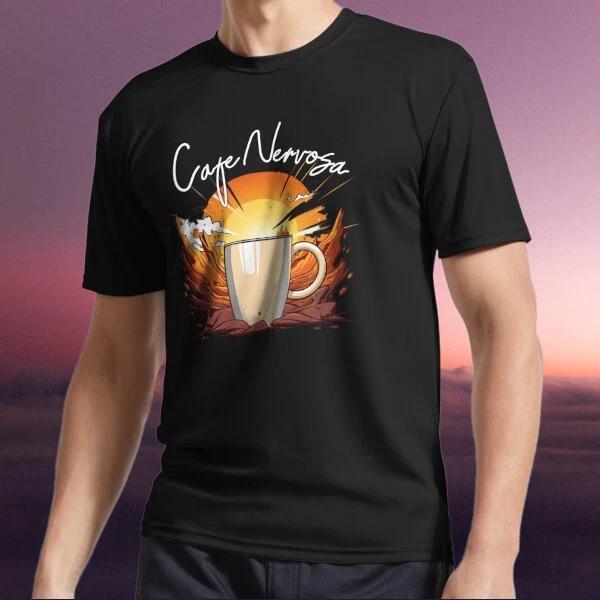 

New Shirt Cafe Nervosa Funny Coffee Addi Active Logo T-Shirt Funny Size S to 5XL S
