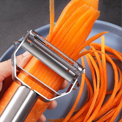 4 in 1 Edelstahl Schäler Obst Gemüse Multifunktions Reibe Scheibe Küche Gadgets Kartoffel Karotte Gurke Gemüse Werkzeuge