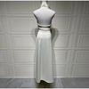 Women's Satin Sexy V-neck Temperament Halter Dress Summer New Slim Long Skirt Halter