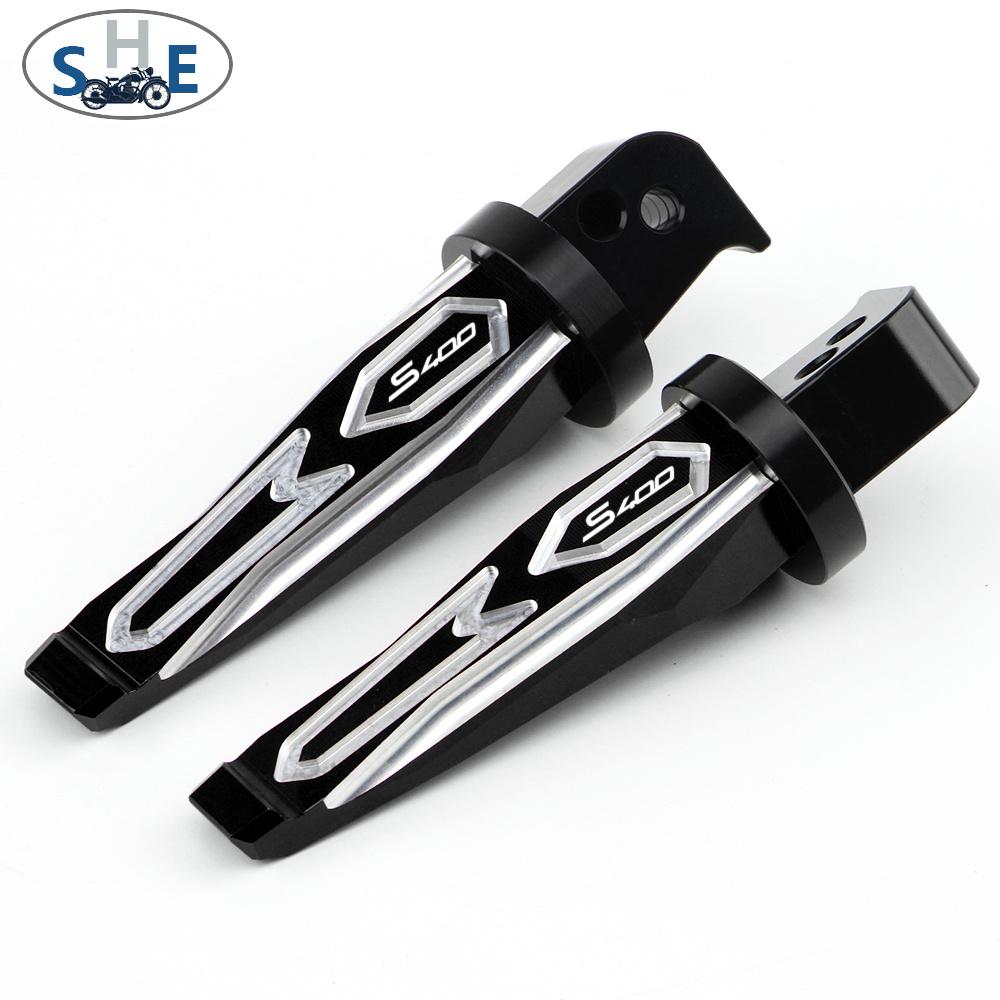 For KYMCO Xciting S400 S 400 2017-2025 Motorcycle CNC Aluminum Accessories Passenger Footrests Foot Rests Pegs Rear Pedals Peg