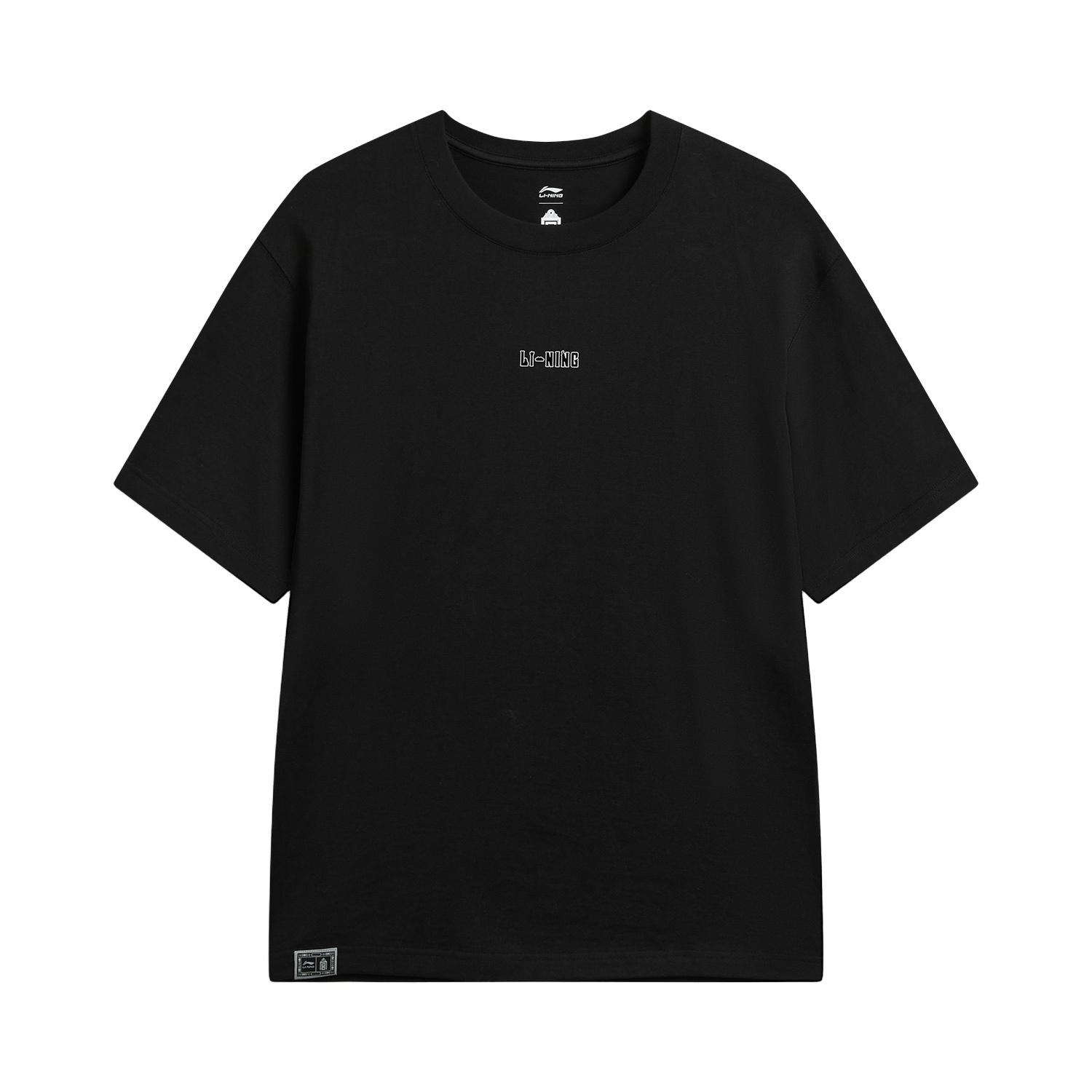 Li-Ning Loose Fit Round Neck Letter Graphic Couple T-Shirt Unisex Tops AHSW407-4 XXL