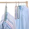 3pcs 9-hole Space Saving Hanger 360 Rotating Magic Hanger Multi-function Folding Magic Hanger Wardrobe Drying Clothes Clothes