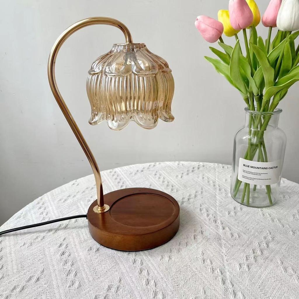 Aromatherapy Melting Wax Lamp Ins Fragrance Expanding Gift Table Lamp Smokeless Temperature Regulating American Retro Night Lamp