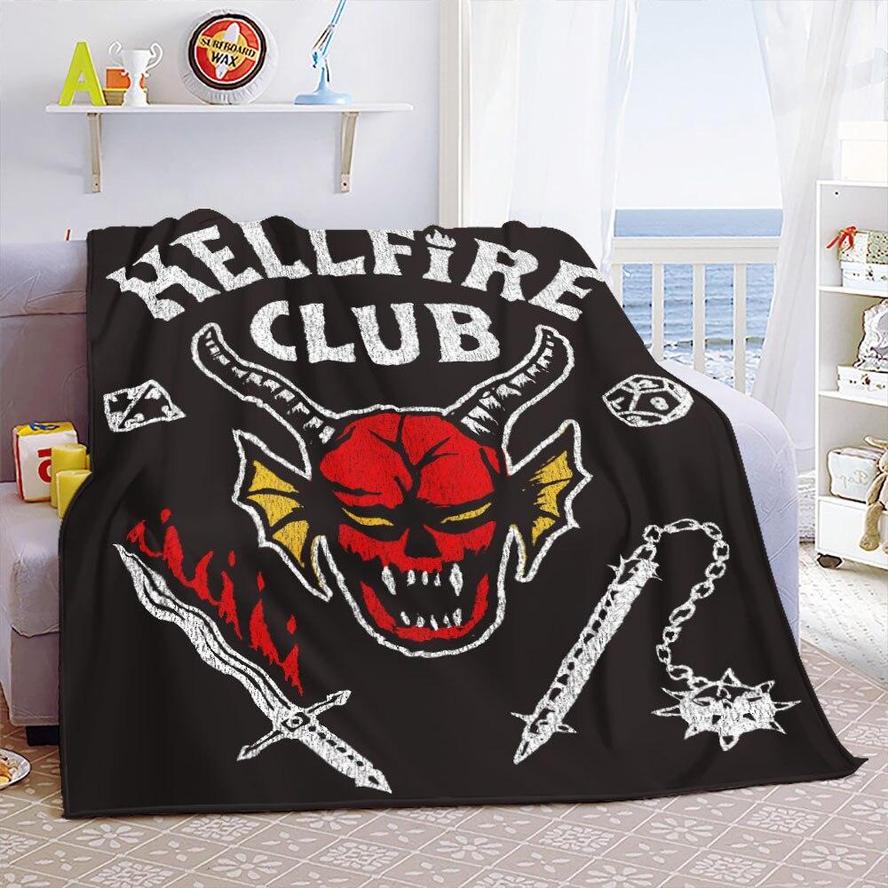 Eddie Munson Stranger Things Tragbare Warme Überwurfdecken für Bettwäsche Reise