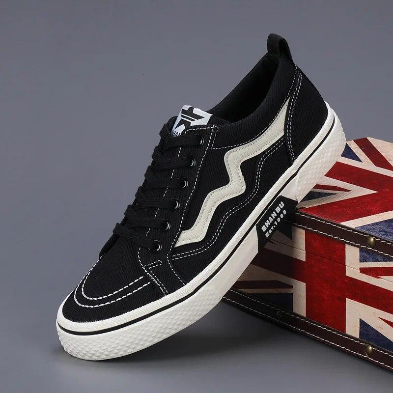 

Новые мужские черные, серые, зеленые вулканизированные туфли на плоской подошве, парусиновая обувь, модные новые мужские дизайнерские кроссовки, низкие парусиновые однотонные туфли 40