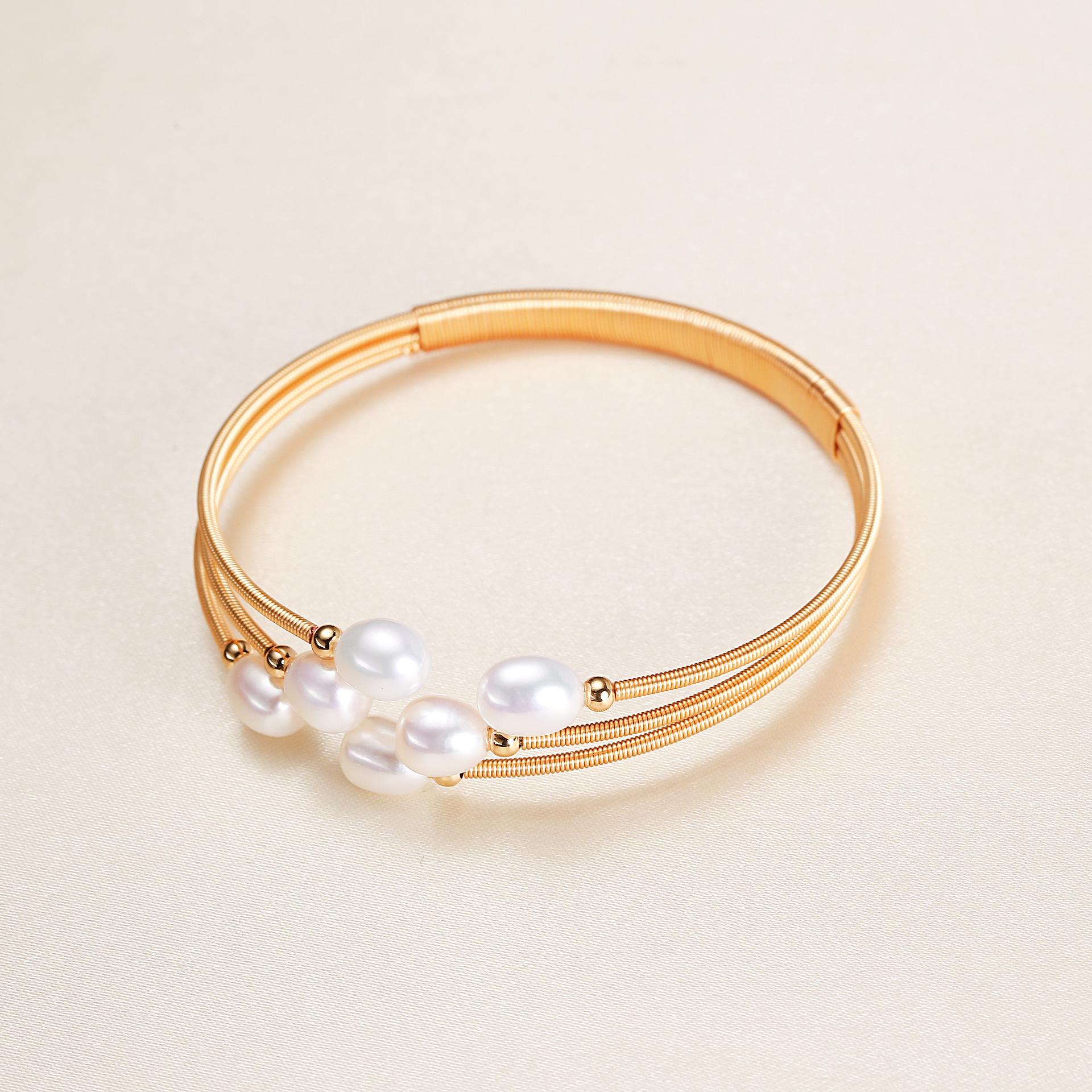 Origin Supply Zhuji Freshwater Pearl Multi-Layer Bracelet Niche Women s Valentine s Day Gift Ornament 6mm (inclusive)-7mm (Exclusive)
