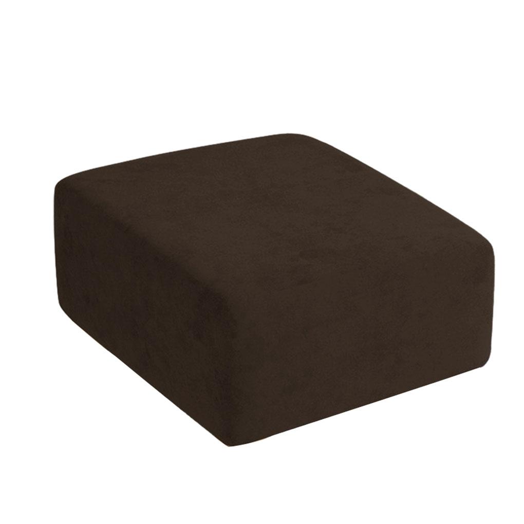 

Мягкий тканый чехол для сиденья, хорошая защита для стула, устойчивые к деформации полиэстеровые чехлы для подставки для ног темный кофе