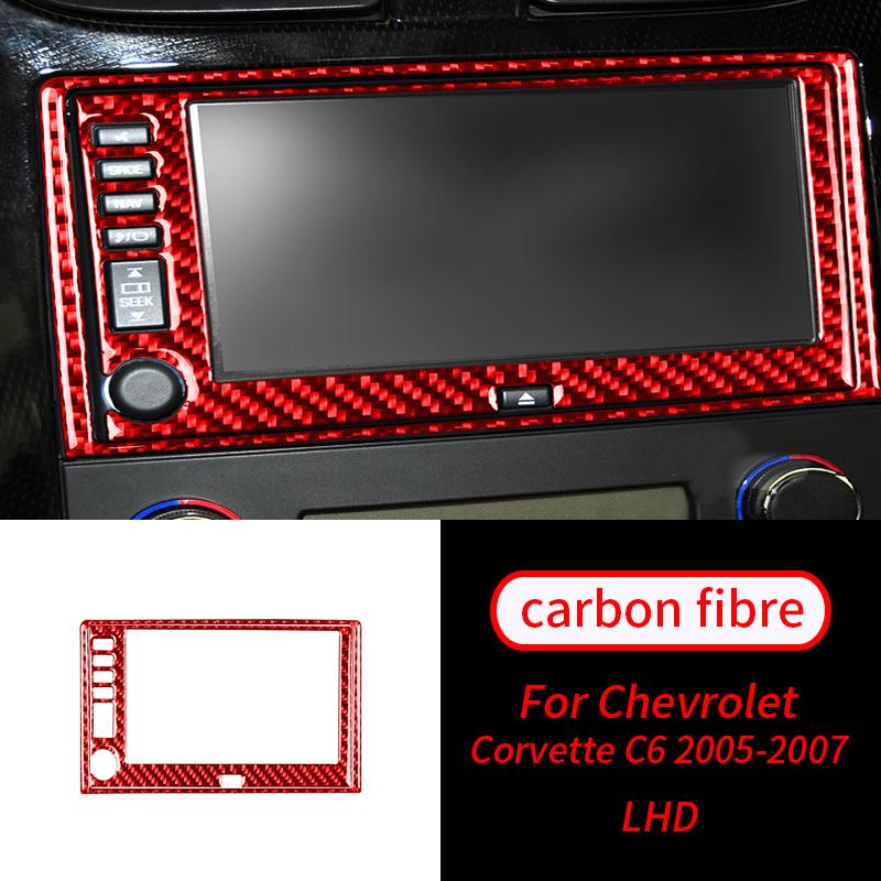 

Для Chevrolet Corvette C6 2005-2007 1 шт. настоящая карбоновая навигационная консоль GPS для салона автомобиля B