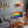 Nordische Gay Pride LGBT Regenbogenflagge Sofakissenbezug Weiche LGBTQ Lesben Wurfkissenhülle Für Wohnzimmer Heimdekoration