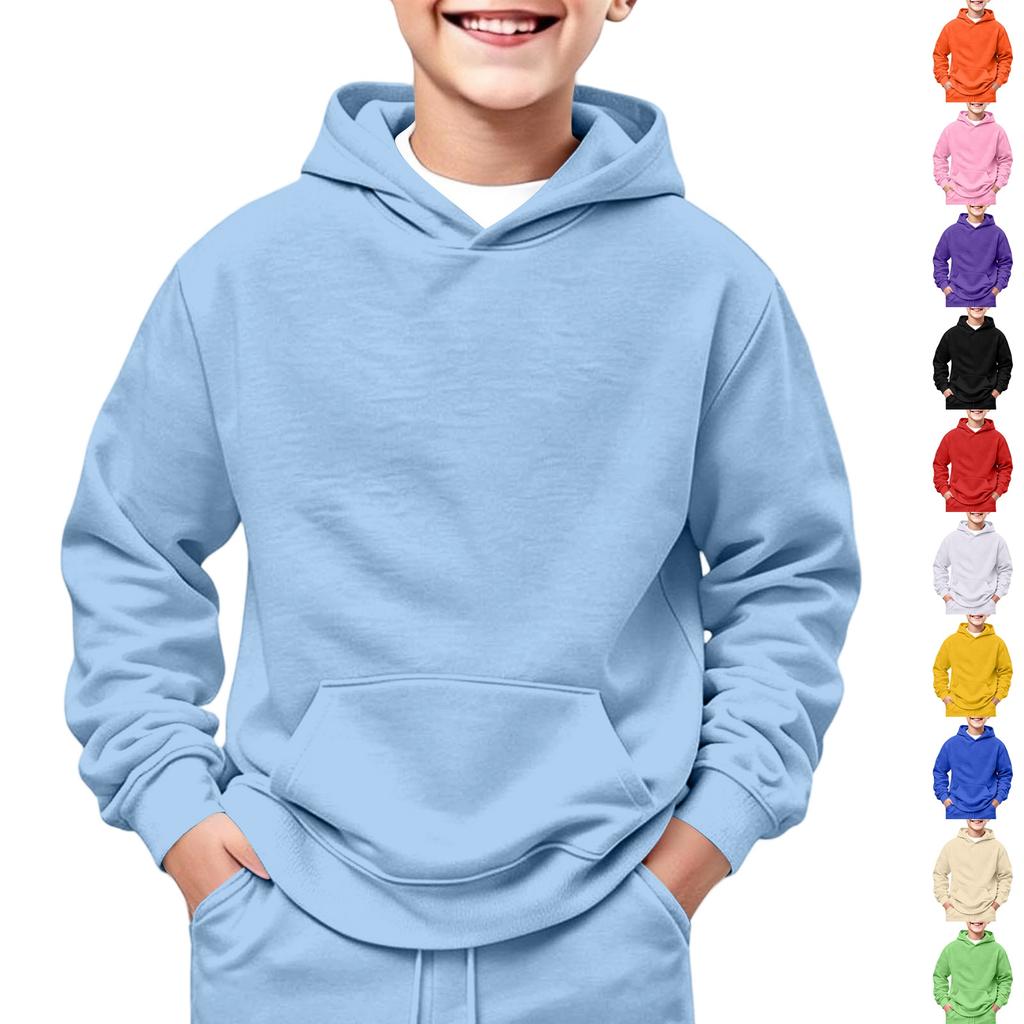 Kinder Pullover Hoodie Langarm Kapuzenpullover für Jungen und Mädchen Freizeitkleidung