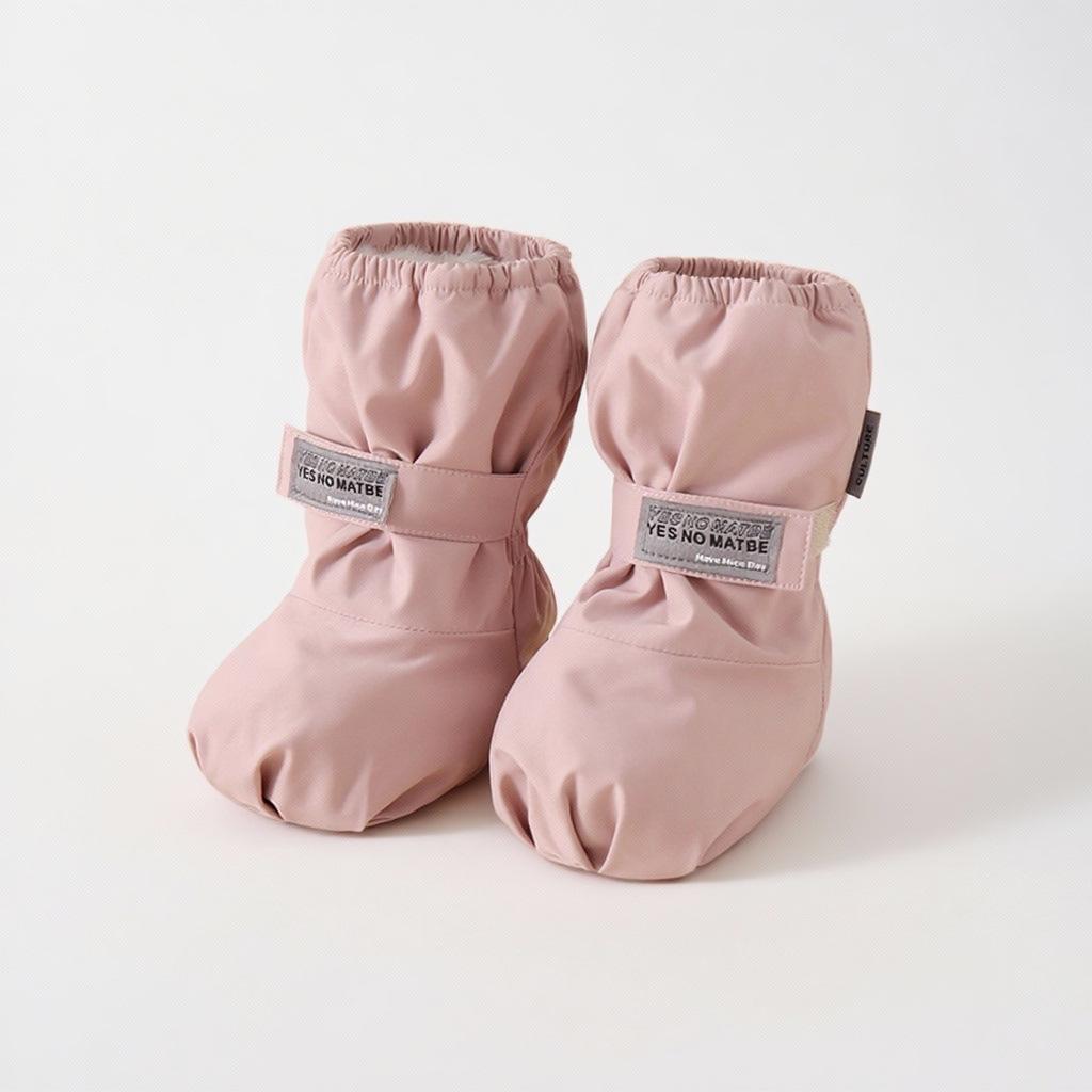 Infant Waterproof High-Top Velvet Cotton Shoes: Non-Slip Pre-Walkers & Baby Socks
