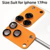 Corning Glass Camera Lens Glass Cover Aluminum Base Fall-resistant AR Camera Lens Protector Back Camera Glass for iP17 Pro