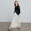 Women's French Polka Dot A-Line Midi Skirt