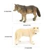Realistic Wolf Figure Toy Educational Model Simulation Animal For Children And Collectors In Cyan Or Gray Plastic