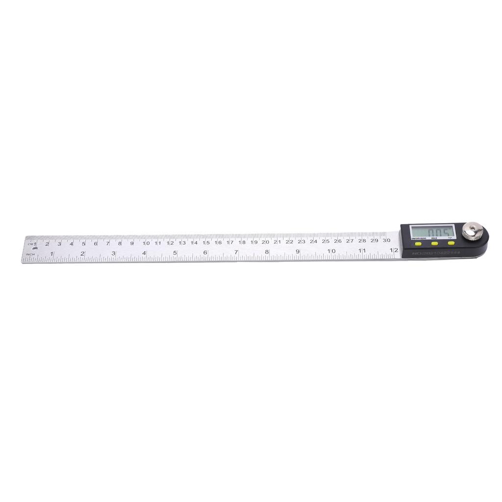 0‑300mm Digital Protractor Portable Stainless Steel LCD Angle Finder Ruler for Woodworking