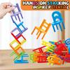 Educational Toys,Chair Stacking Toy Set,Building Blocks Stacking Chairs,Parent-Child Gathering Interactive