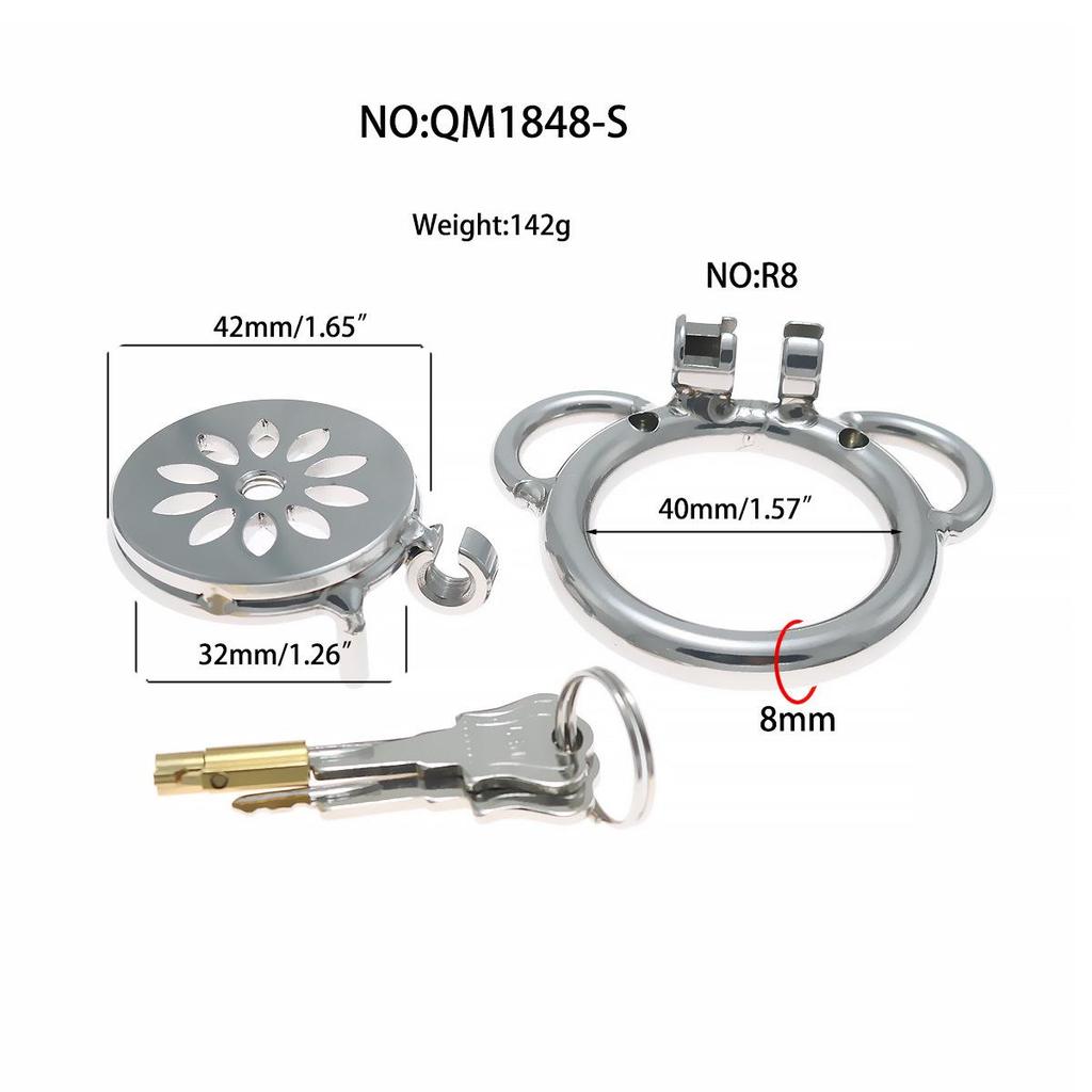 Xu Gu Yu Stainless Steel Multi-Purpose Chastity Cage Restraint Device