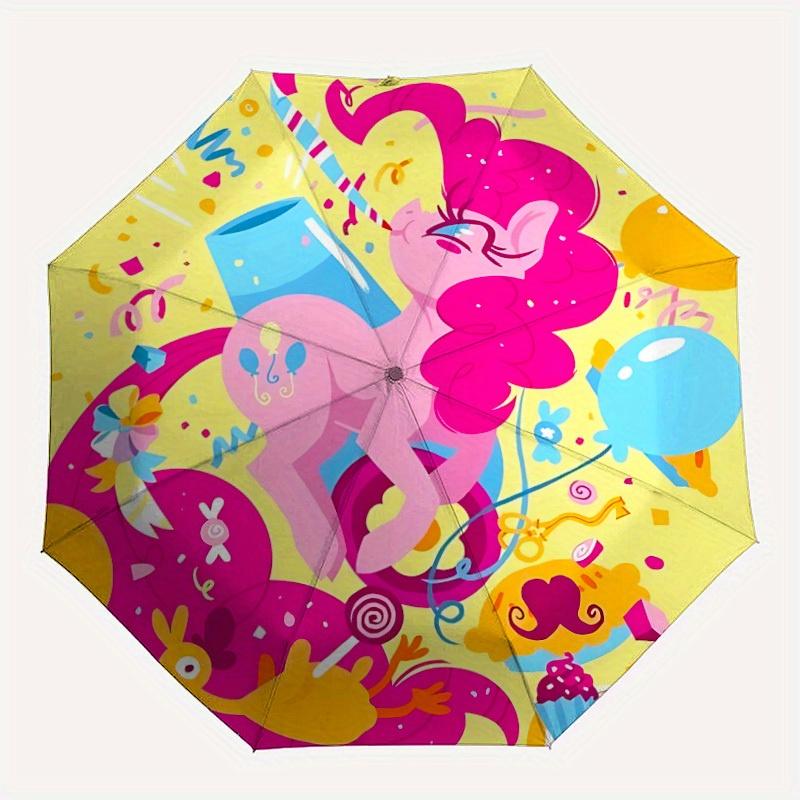 

1pc My Little Pony Automatic Umbrella with Folding feature - Compact Travel Umbrella, Perfect Gift for Birthday, Christmas, , 051