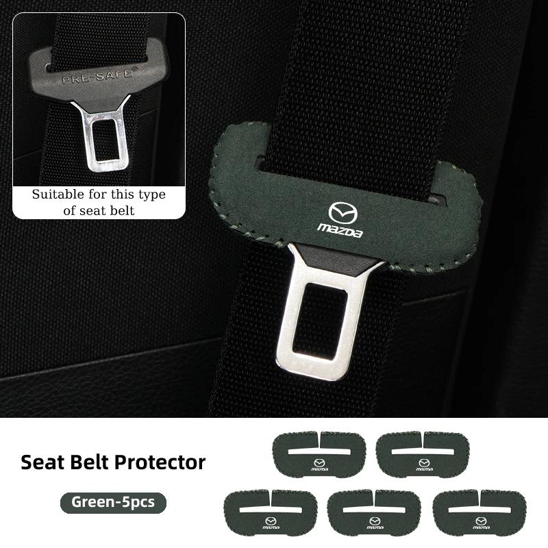 2025 Hot Car Seat Belt Clip Protector Seatbelt Buckle Plug Protective Cover For Mazda 3 6 2 5 Axela Atenza Demio CX3 CX5 MX3 MX5