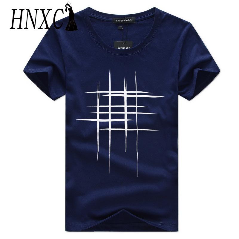 HNXC Cotton Short Sleeve T-shirt Men's Fashion Loose Half Sleeve Shirt Printed Compassionate Shirt