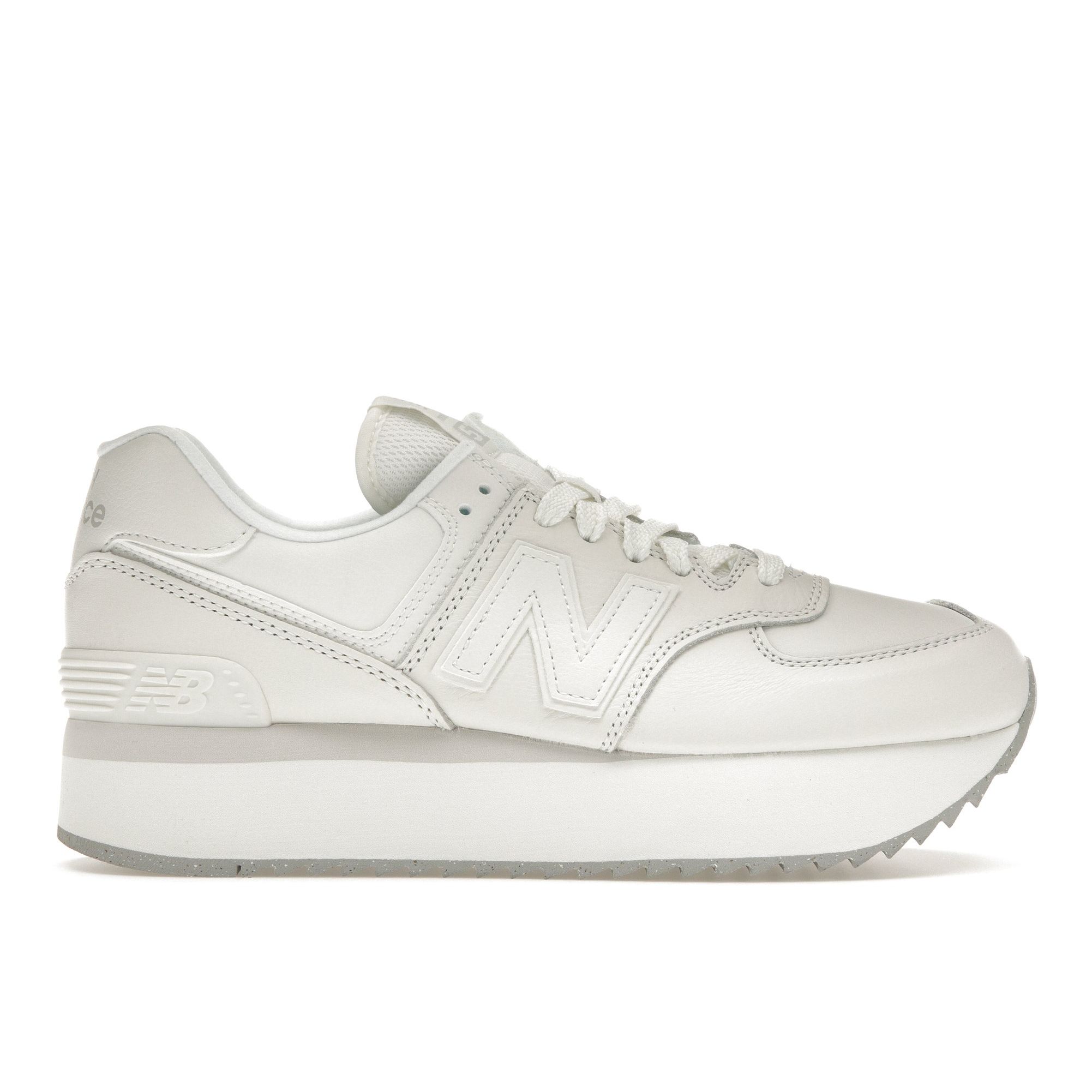 

New Balance 574+ Бело-серые женские кроссовки WL574ZFW