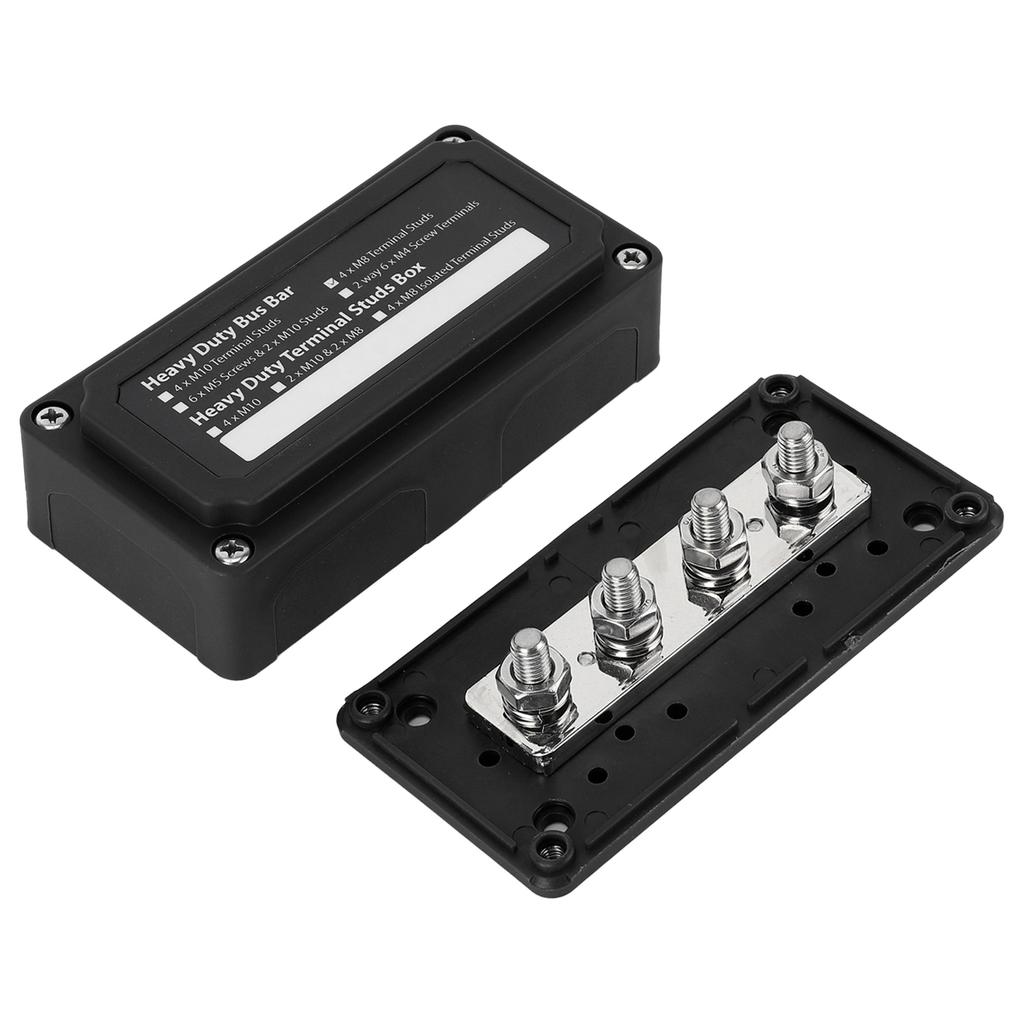 300A Bus Bar Power Distribution Box 48V   4 Studs   for Car Ship Boat RV