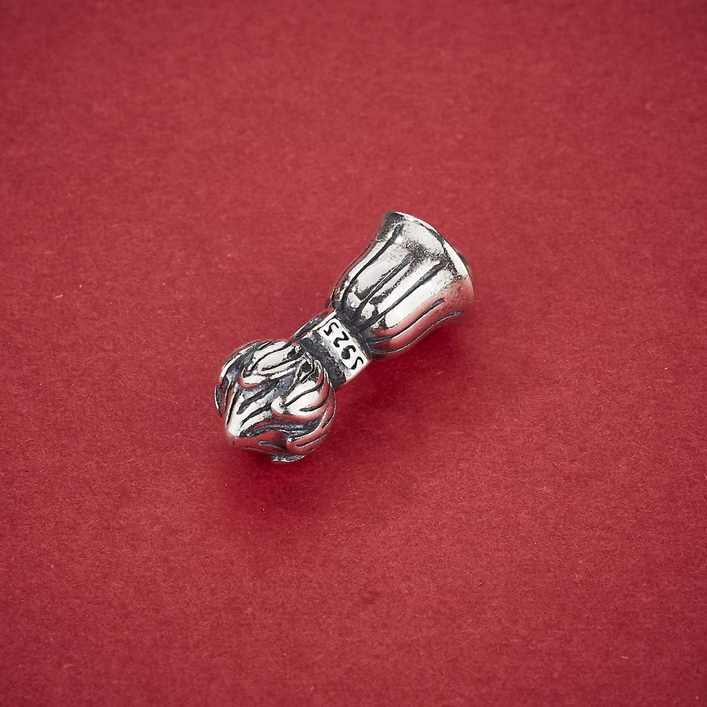 S925 Sterling Silver Lotus Vajra Spacer Beads for DIY Bracelets and Prayer Beads