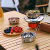 500/700ML Stainless Steel Folding Bowl Outdoor Camping Hiking Backpacking BBQ Picnic Travel Food Grade Collapsible Cooking Serving Bowl Dishware