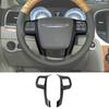 Carbon Fiber Steering Wheel Moulding Cover Trim Frame For Chrysler 300 2010-2014