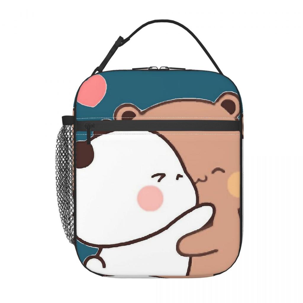 Bubu Dudu Cartoon Panda Bears Insulated Lunch Bag for Women Children Leakproof Food Boxes Thermal Lunch Box Tote