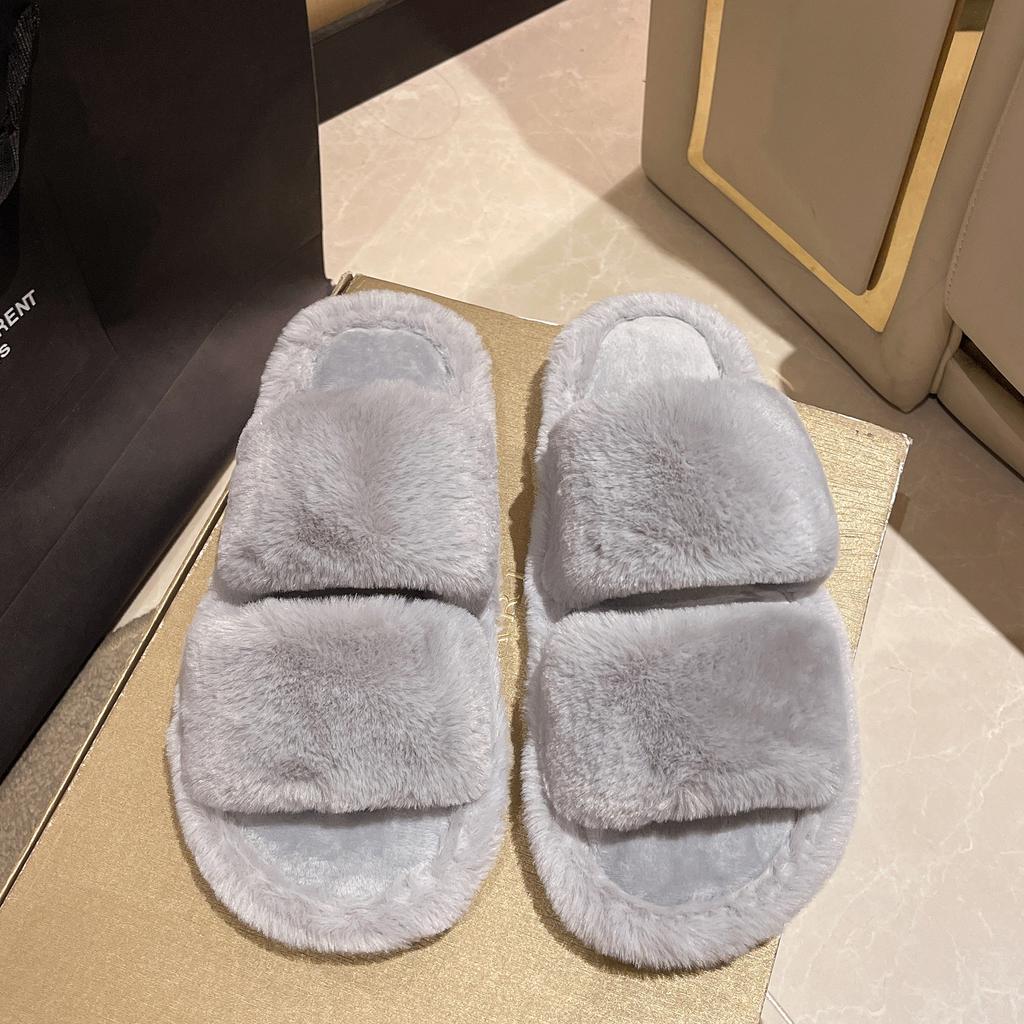 Winter Fashion Thick Warm Floor Cotton Slippers For Women