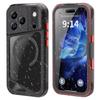 SHELLBOX Seria GTM Dla iPhone 17 Pro Magnetyczne Etui Wodoodporne IP68 TPU PC Metalowa Ramka Pokrowiec na Telefon do Nurkowania