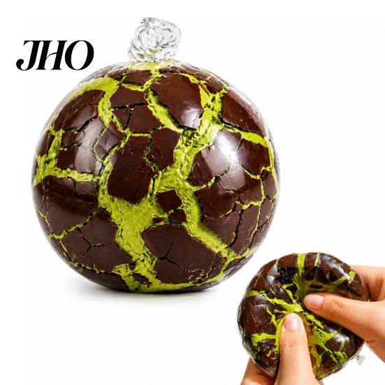 Stress Relief Toy Wax Cracking Ball Squeeze Toy, Crispy Chocolate Safe Slow Rising Fidget with Crackable Texture, Party Favors Adults Relaxation
