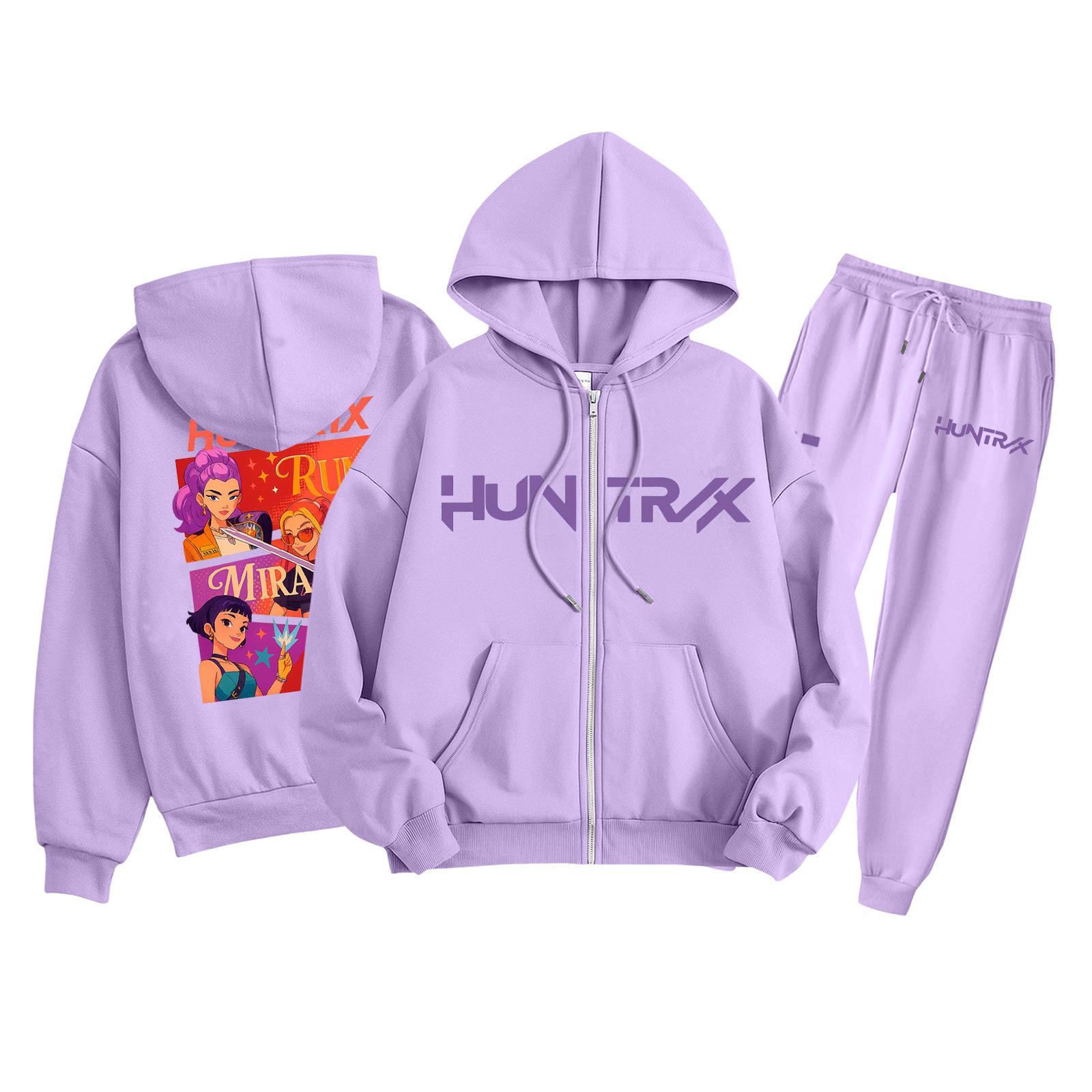 

Детская мода Толстовка с длинным рукавом, на молнии, с капюшоном, спортивные штаны с принтом, комплект толстовки с карманами 130