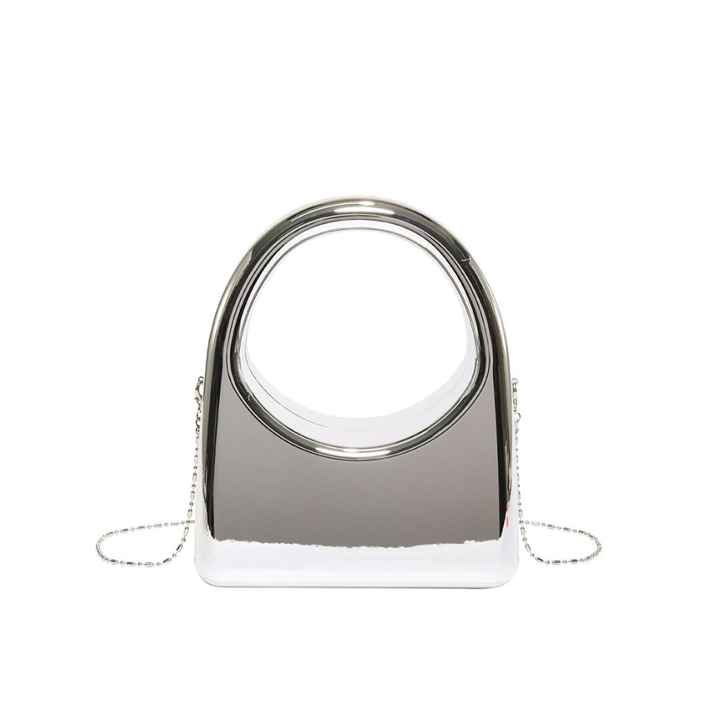 Acrylic box bag 2025 new European and American fashion niche versatile women's chain underarm bag