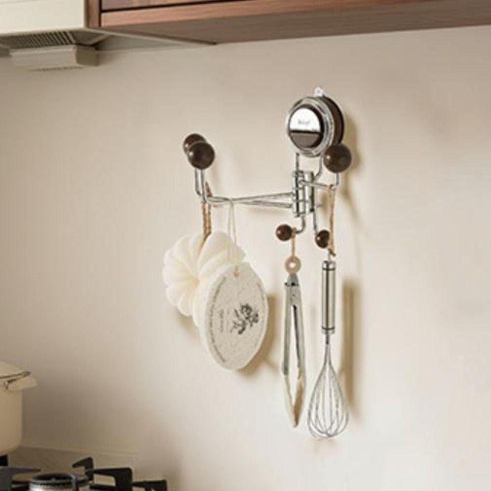 Wall Mounted Suction Cup Hook Traceless Removable Shower Hooks Space Saving Waterproof Bathroom Towel Hooks Bathroom