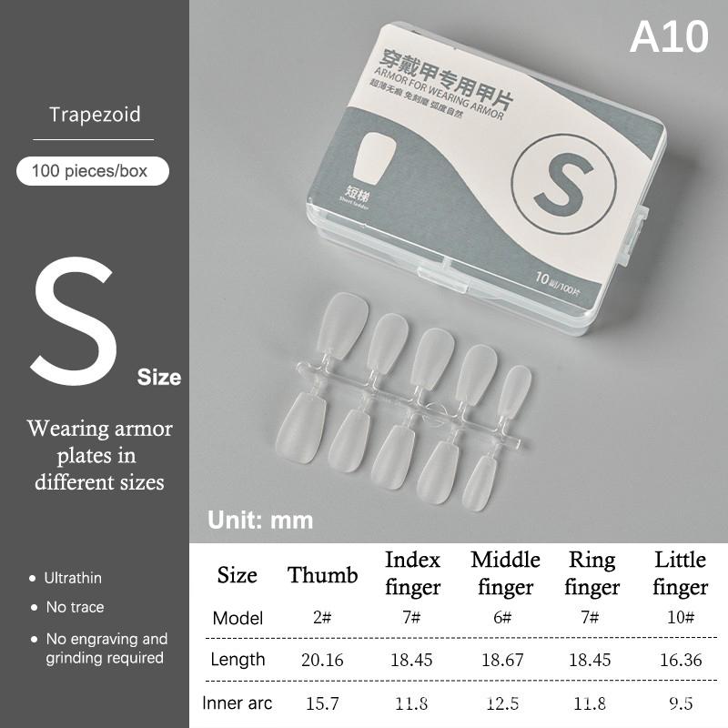 100Pcs/Box Matte Fake Nails No Polishing Press On False Nails Medium Short Design High Matt Soft Gel Nail Tips For Extension