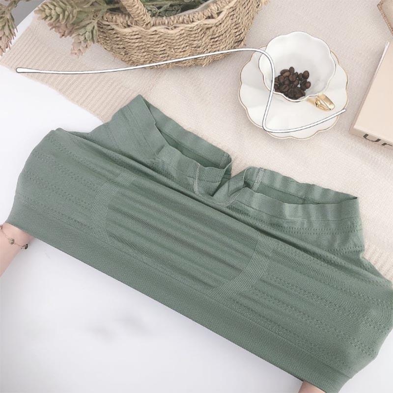 4-paks herreundertøy Sømløs boksershorts med midt midje, naken U-konveks pustende, komfortabelt undertøy i stor størrelse