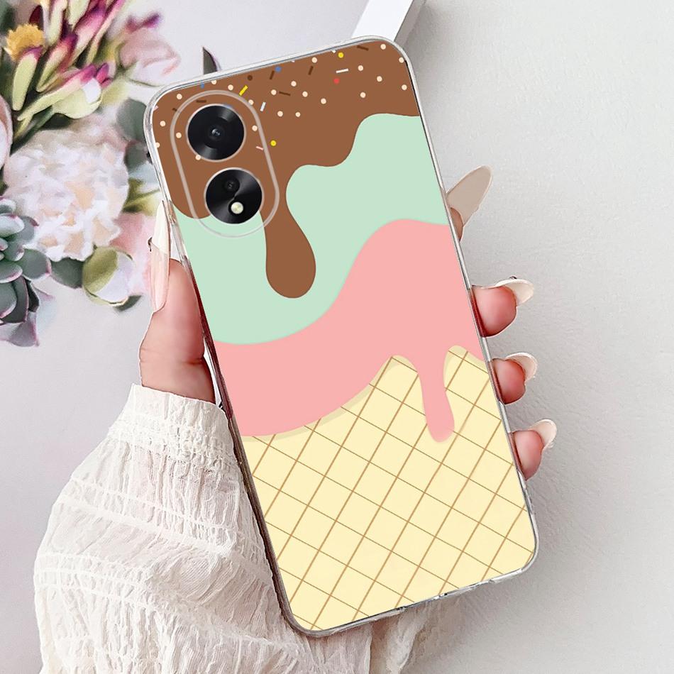 For OPPO A18 A38 CPH2579 CPH2591 Elegant Floral Butterfly Phone Case For Oppo A18 A38 4G Soft Silicone TPU Cases