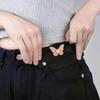 Women's Adjustable Butterfly Brooch Waist Clip Collar Pin Slimming Effect for Party Office and Street Style