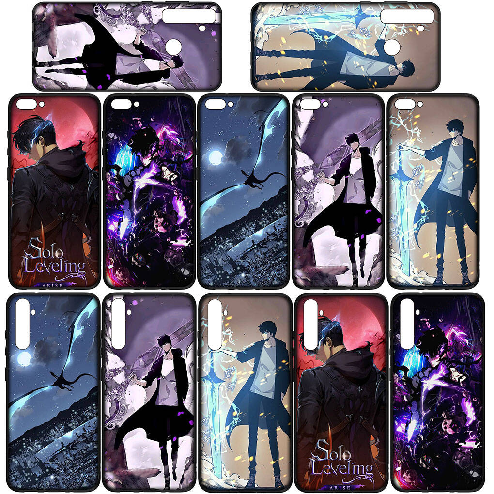 For Motorola Moto Edge 70 60 50 G54 G86 Samsung Galaxy S25 iPhone 17 16 15 Redmi Note 14 13 Pro Max Case Anime Solo Leveling Sung Jinwoo Arise Cover