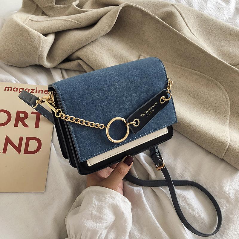 New Women Casual Messenger Bag Ladies Fashion Simple Shoulder Bag Korean Style Ladies PU Leather Messenger Bag