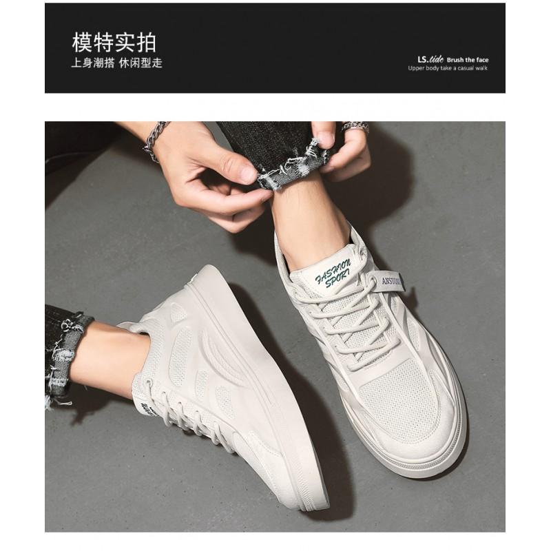 Mens Breathable Mesh Sneakers Low Top Casual Shoes Lightweight Comfortable Walking Daily Wear