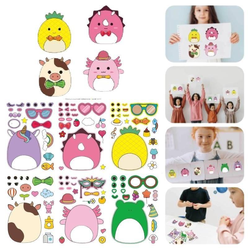 Kinder Cartoon Eltern-Kind Interaktives Puzzle Aufkleber