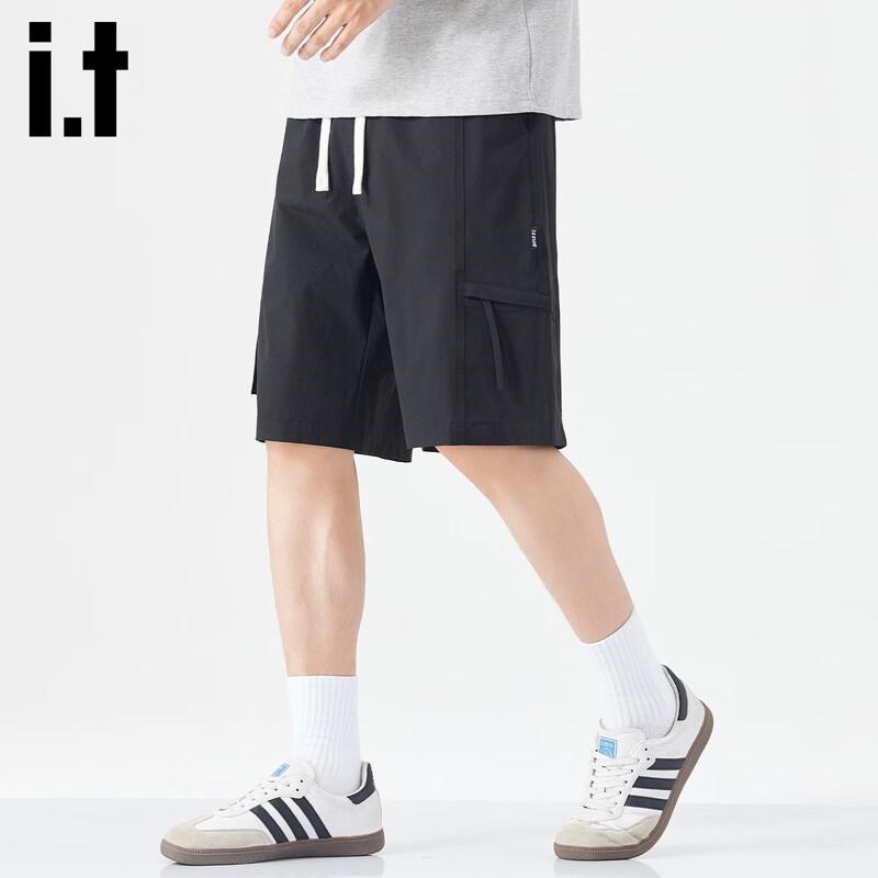 Izzue It Men's Street Fashion Loose Fit Shorts with Multi-Pockets